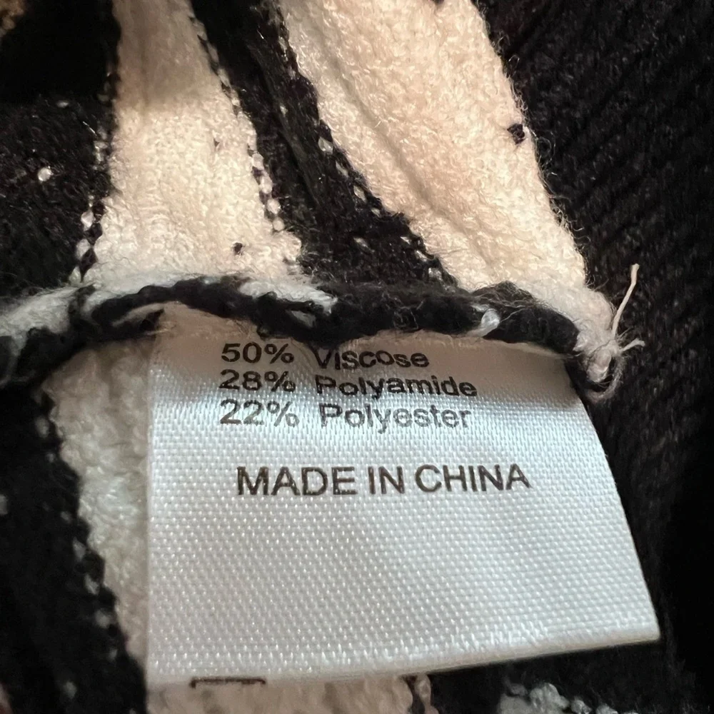 Monochrome Striped Women's Sweater
